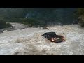 Ford Ranger Mitsubishi Strada and Toyota Hilux - 4WD across the river strong current