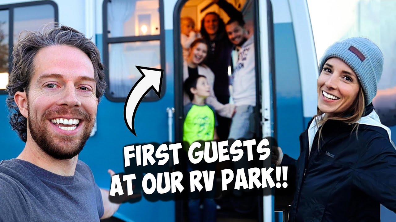 Our FIRST GUESTS At Our RV Park!! Touring Their Beautiful RV YouTube