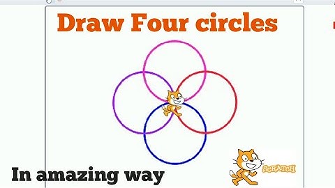 How to draw  circles in scratch in amazing way//Draw circle in scratch//Scratch tutorial