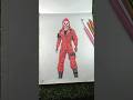 Red Criminal Bundle Drawing Freefire Shortsvideo Art Unique