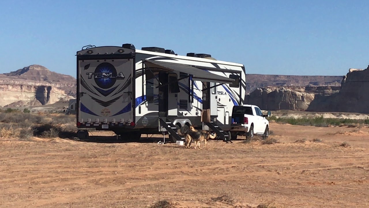 RV camping at Lake Powell Utah YouTube