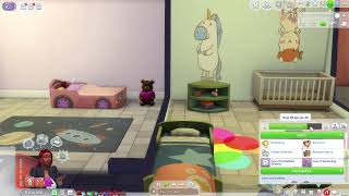 Playing Sims 4 gameplay live