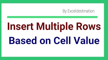 Excel VBA to Insert Multiple Rows based on Cell Value