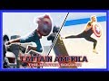 CAPTAIN AMERICA 2 Stunts In Real Life ft. Nick Pro | Flips & Kicks