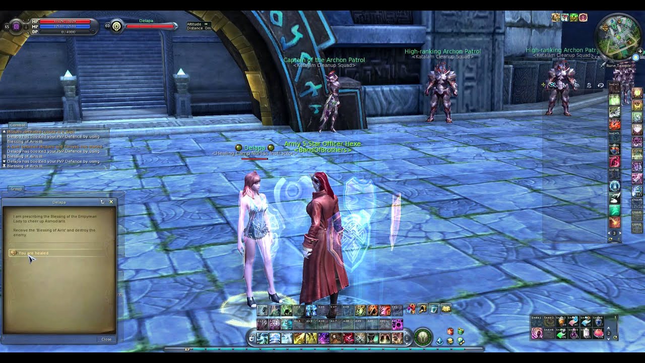 AION PvP Def Buff NPC in Rune Temple