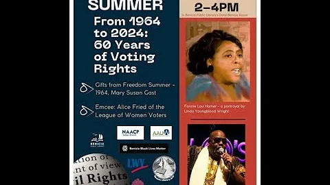 Freedom Summer- Full Program from the August 24, 2024 presentation