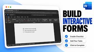 How to Create Clickable Checkboxes in Word (Interactive Form Controls)