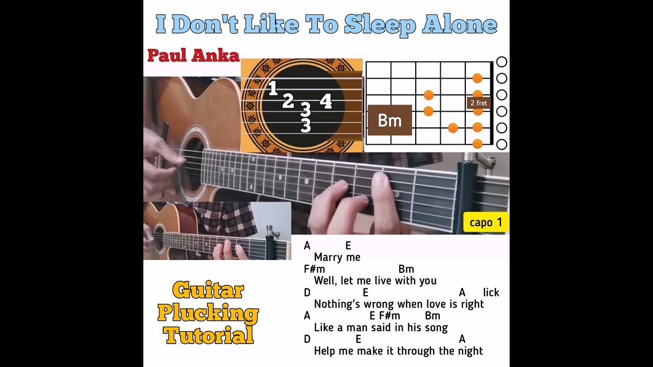 I Don't Like To Sleep Alone Chords I Don't Like To Sleep Alone - Paul Anka guitar chords w/ lyrics