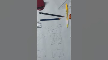 engineering drawing 2nd semester Hexagonal and square nut