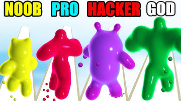 NOOB vs PRO vs HACKER vs GOD in Blob Shifter 3D