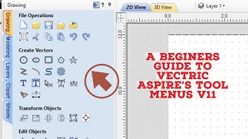 A beginners guide to the Vectric Aspire VCarve Pro and VCarve Desktop tool menus. Part 1.