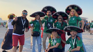 Mexico Fans Qatar ~ [4k]Walking Tour to 974 Stadium Qatar 🇶🇦  Fifa World Cup | Football fans