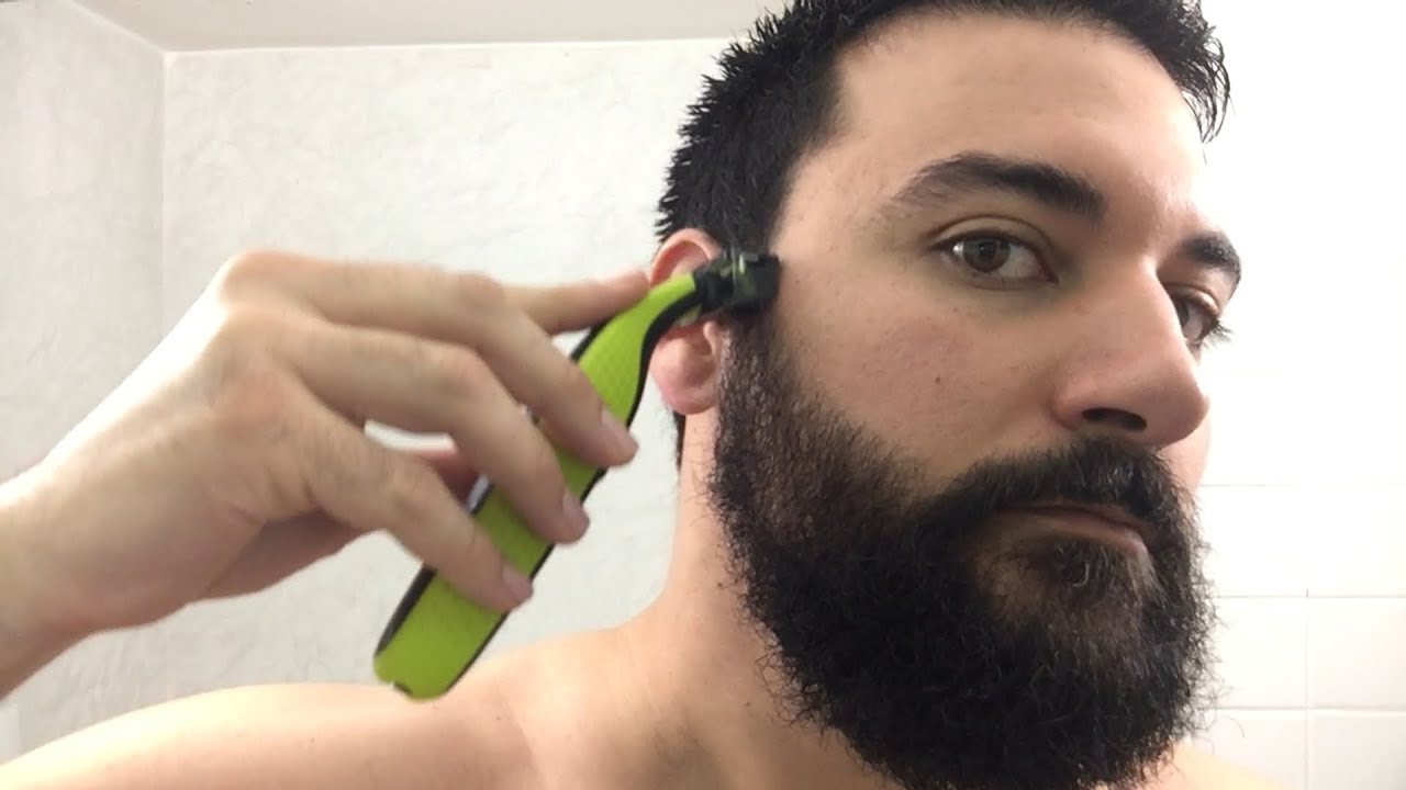 cutting hair with philips norelco oneblade