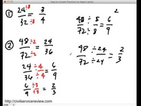 How To Convert Fractions To Lowest Terms How To Convert Fractions To Lowest Terms