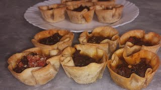 TORTINHA COM MASSA DE PASTEL/ carne, frango, fácil e simples #receitas 