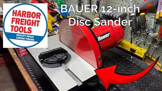 BAUER 12 in., 1-1/4 HP Disc Sander