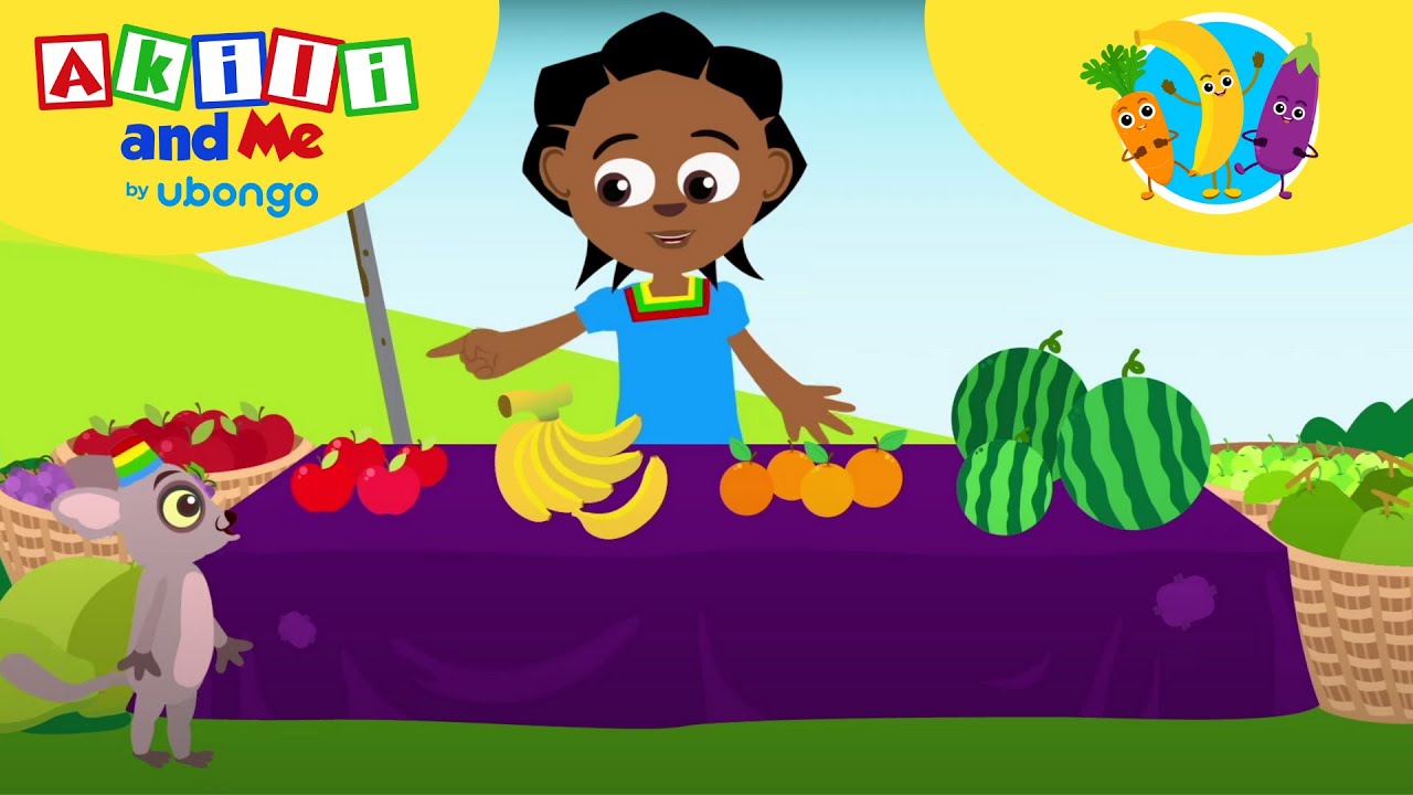 ⁣Delicious Yummy Fruits and Vegetables! | Learn English with Akili | African Educational Cartoons