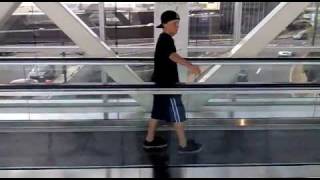 Walkalator, Airport Treadmill, What Exactly Are These Called, Jonny Has Fun At Florida Airport