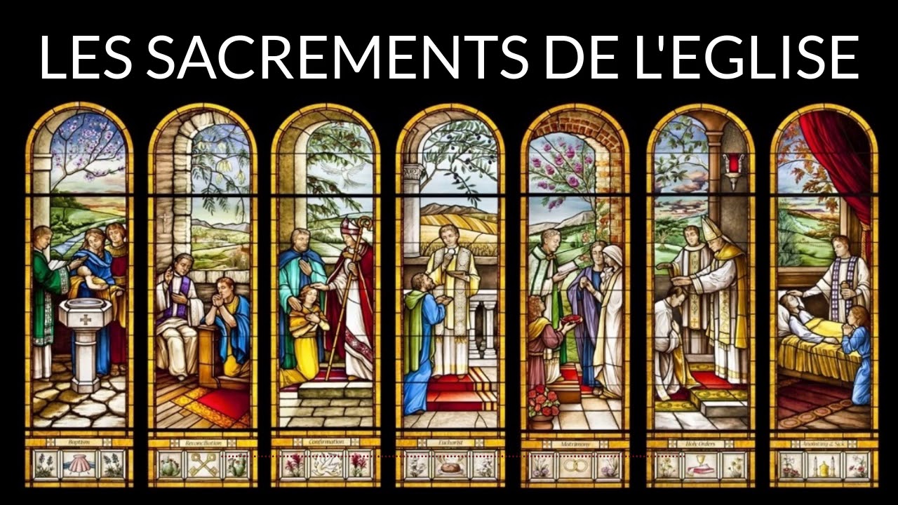 Page De Garde Enseignement Religieux Formation catholique - "Les sacrements de l'Eglise" - YouTube