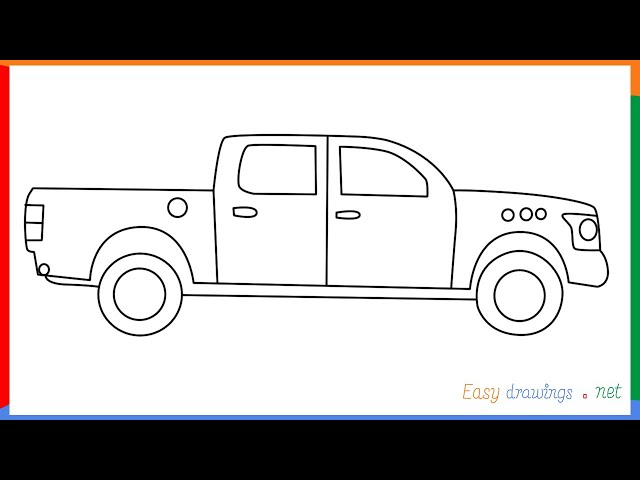 HOW TO DRAW AN ARCHED TRUCK STEP BY STEP - FOR BEGINNERS 