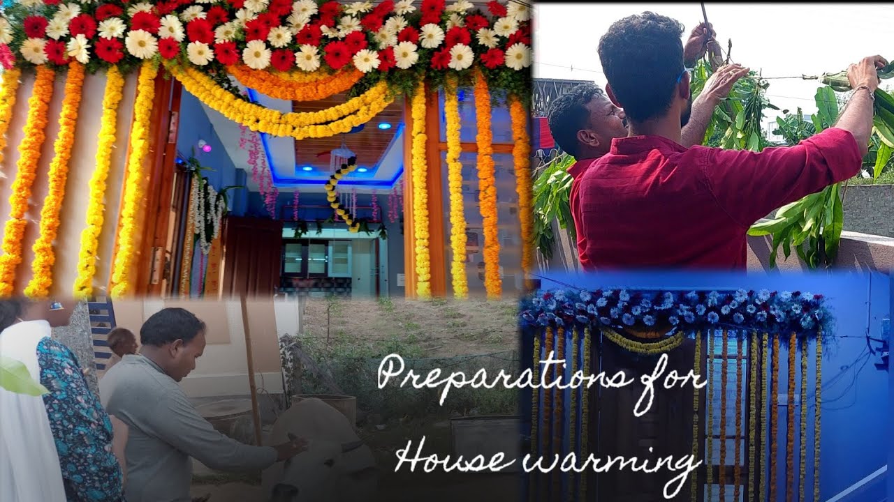 Preparations for House warming🏠 Decoration Housewarming series1