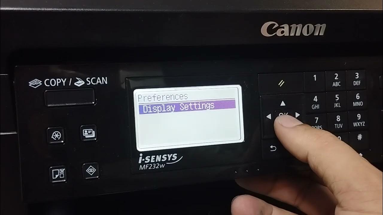 Canon mf 232 language/ смена языка - YouTube
