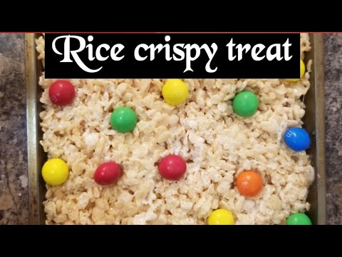 How to make rice crispy treat with 3 ingredients!!!!!!!! - YouTube