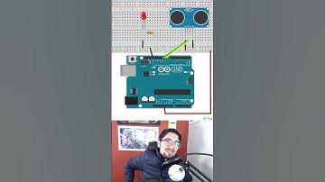 🔴 PRENDER un LED MIDIENDO DISTANCIA con un HCSR-04 en ARDUINO ▶ 19 DÍA (30daystobemaker) #shorts