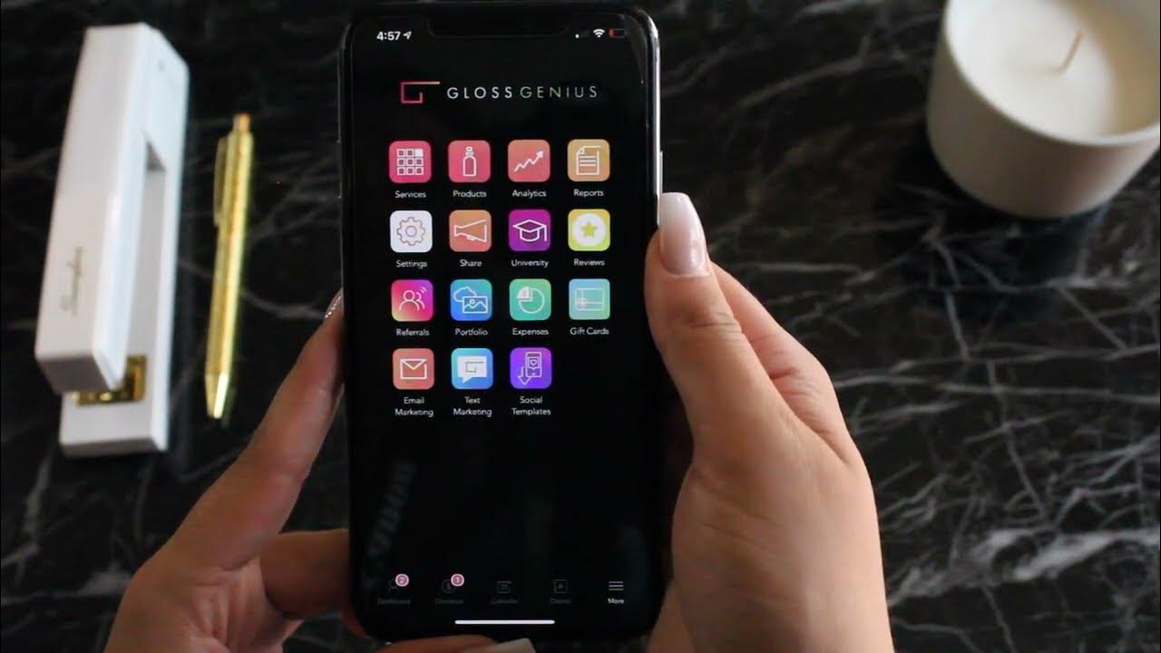 GlossGenius Booking & Payments App Demo YouTube