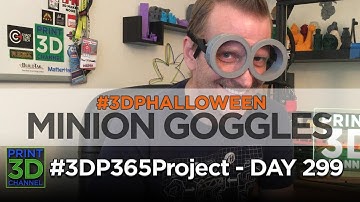 #3DP365Project - Day 299 - #3DPHalloween - Despicable Me Minion Goggles
