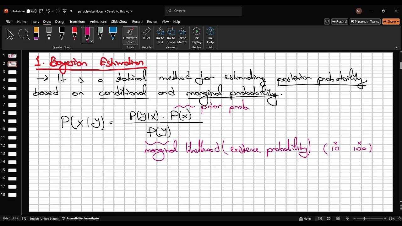 Particle Filter Design - Les 1 - Bayesian Estimation
