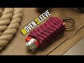 🔥 Woven Paracord Lighter Wrap Sleeve | Lighter Keychain Holder TUTORIAL