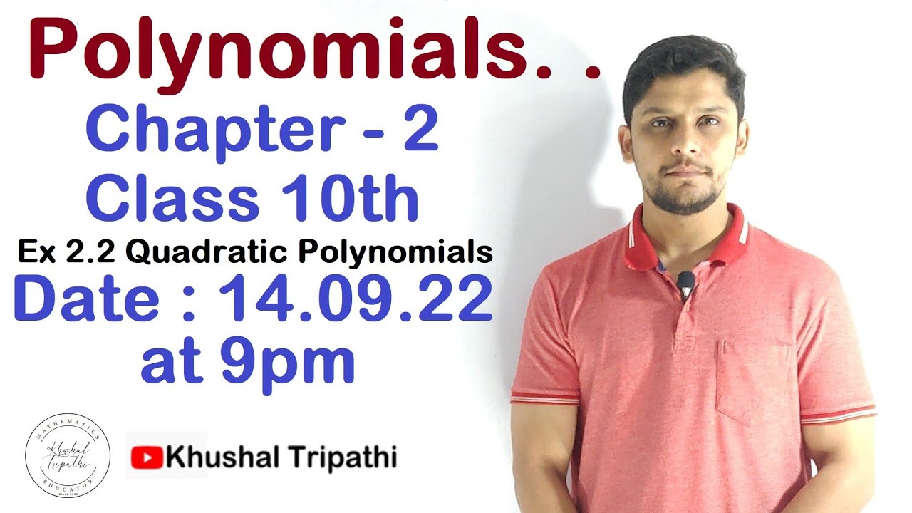 Ch 2 maths class 10 ex 2 2 youtube