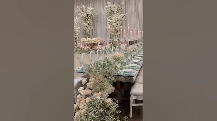 DIY Wedding Venue | All White on White venue decorations #wedding #weddingideas #bridal