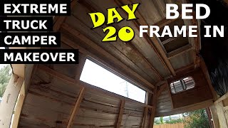 Extreme Truck Camper DIY Makeover to Travel Trailer Ι RV Renovation Series Ι Bed Frame Ι Day 20 by Just Carry-On   Travel + DIY 105 views 1 year ago 8 minutes, 5 seconds