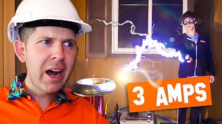Electrician Reacts to Styropyro'sAMPS vs VOLTS⚡
