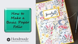 How to Put Handmade Paper Folio Album Together for Beginners, Part 2
