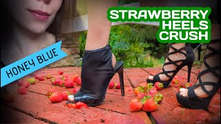 Food heels crush, strawberry