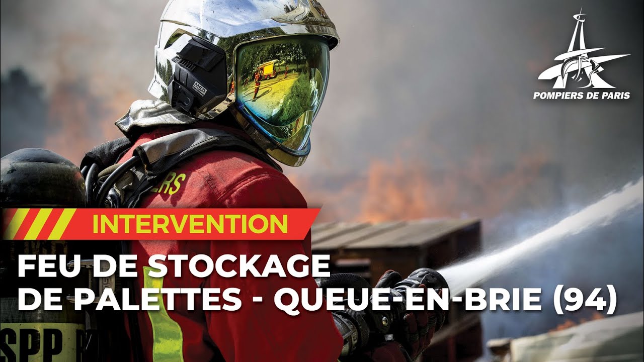 FEU DE STOCKAGE DE PALETTES - QUEUE-EN-BRIE (94)