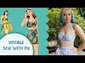 Making a 1940s Swimsuit | Vintage Sewing Projects + Sew with me