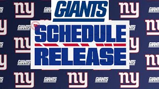New York Giants 2026 Schedule Release | Review & Thoughts 