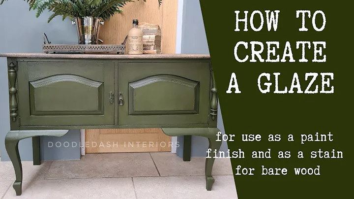 Creating a glaze with Frenchic paint
