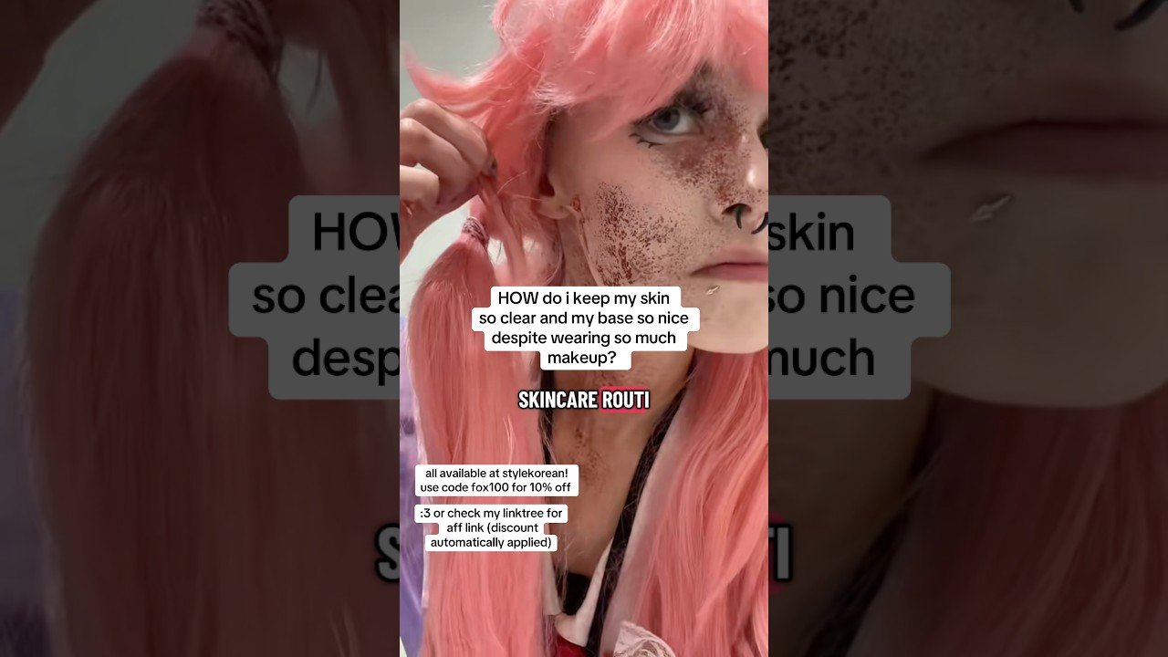 HERE's HOW MY SKIN STAYS SO CLEAR! #skincare #cosplay #makeup #grwm #skincareroutine #cosrx