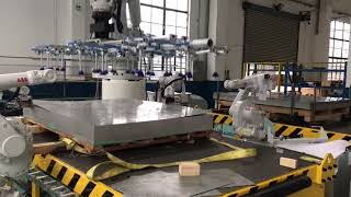 Robot destacker for non-magnetic sheet metal