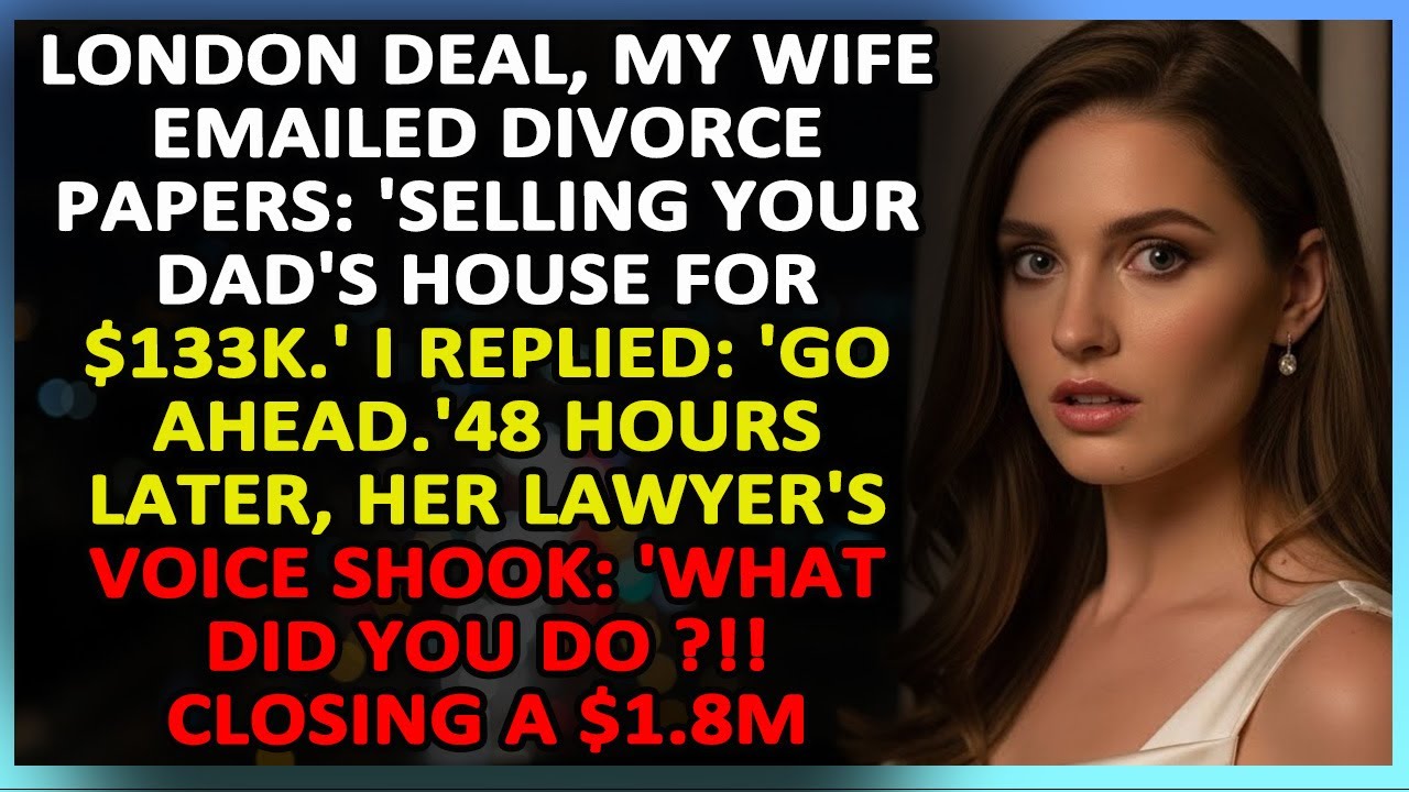 Closing a $1 8M London Deal My Wife Emailed Divorce Papers  Selling Your  Cheating Wife Reddit Story