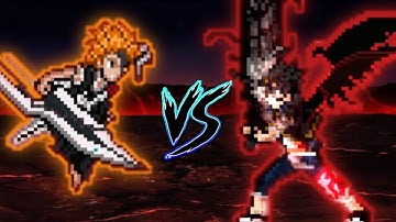 Ichigo TYBW V2 (all form) VS Asta (all form) in Jump Force Mugen 🔥