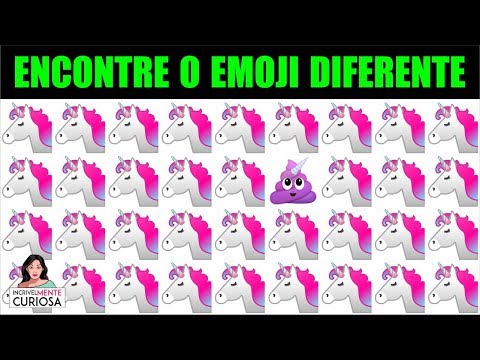 DESAFIO: ENCONTRE O EMOJI DIFERENTE EM 30 SEGUNDOS [ IncrivelMente Curiosa ]