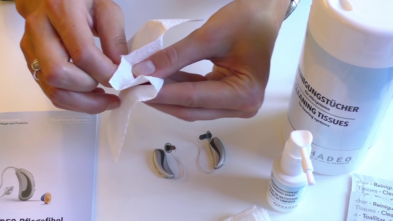 Hansaton Hadeo Reinigungstucher Und Reinigungsspray Youtube