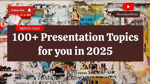 Best 5 mins Speech / Presentation Topics |100+ Class Presentation Topics (2025)