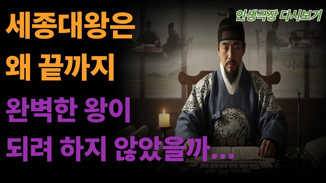 세종은 왜 끝까지 완벽한 왕이 되려 하지 않았을까...?